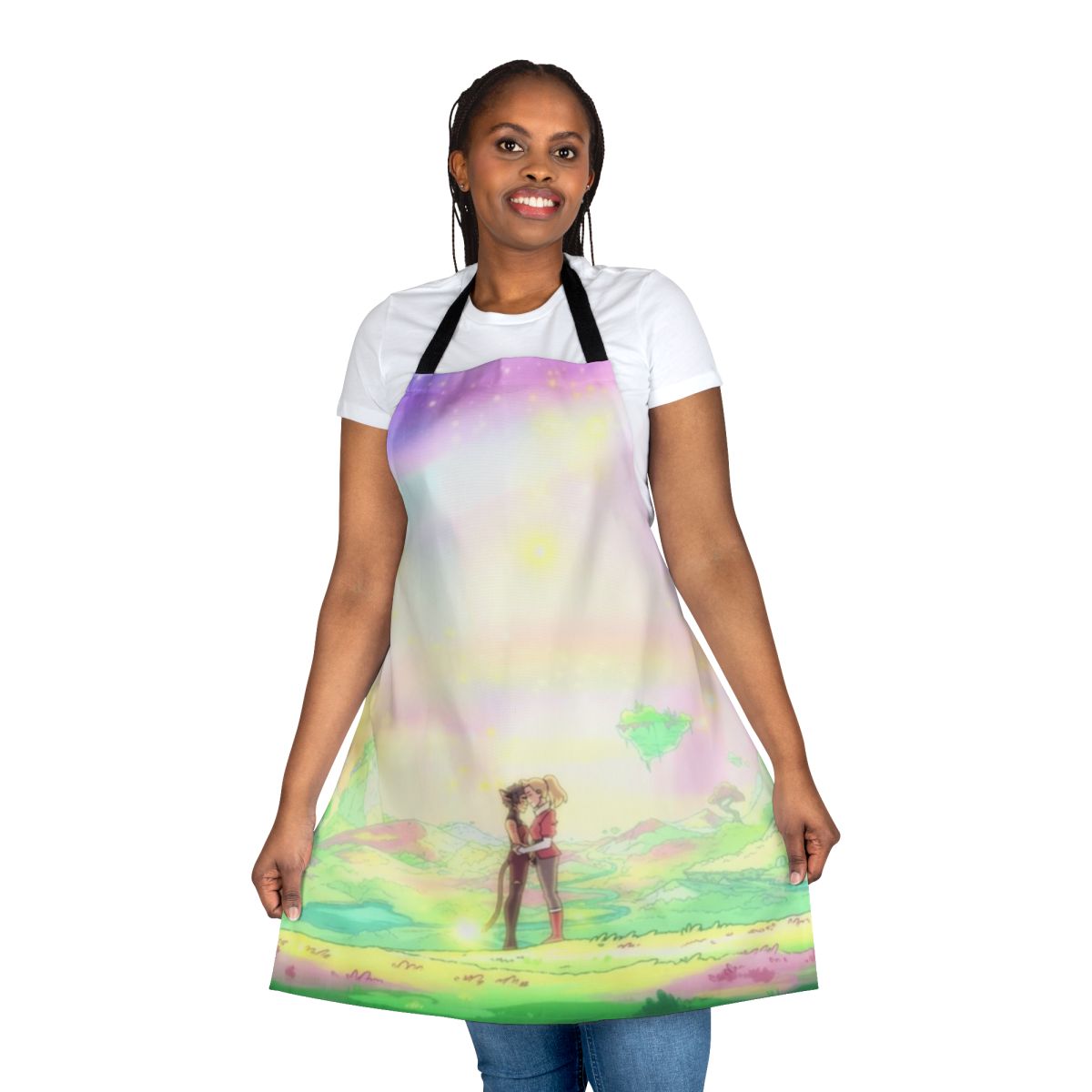 Catradora-inspired apron with characters from She-Ra and the Princesses of Power