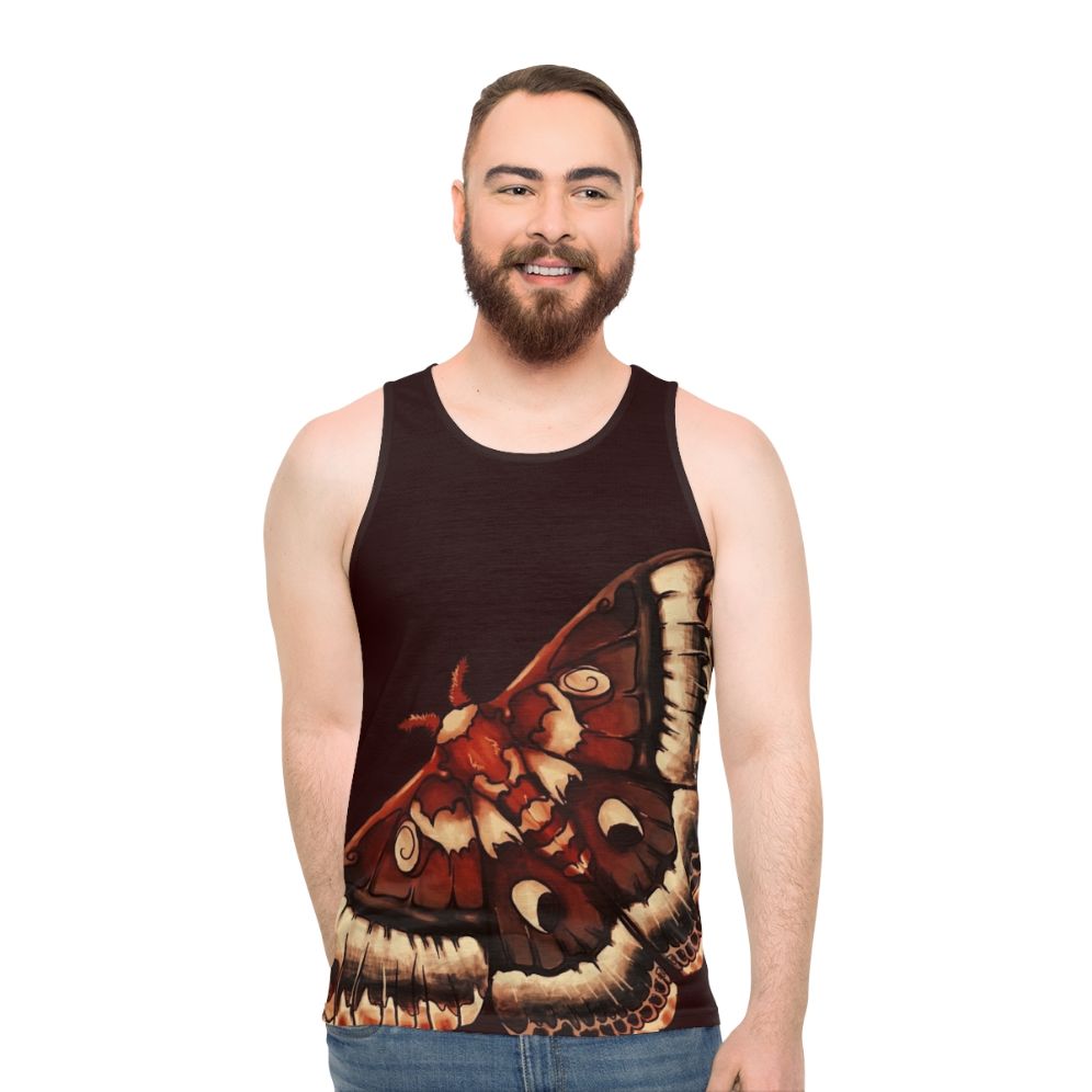 Cecropia Moth Unisex Tank Top
