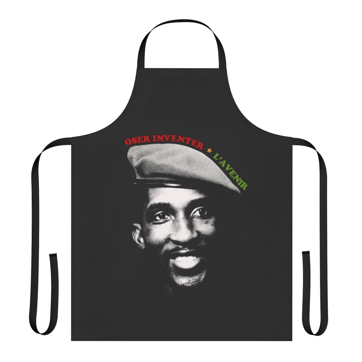 Thomas Sankara Apron featuring the iconic revolutionary leader and pan-African visionary.