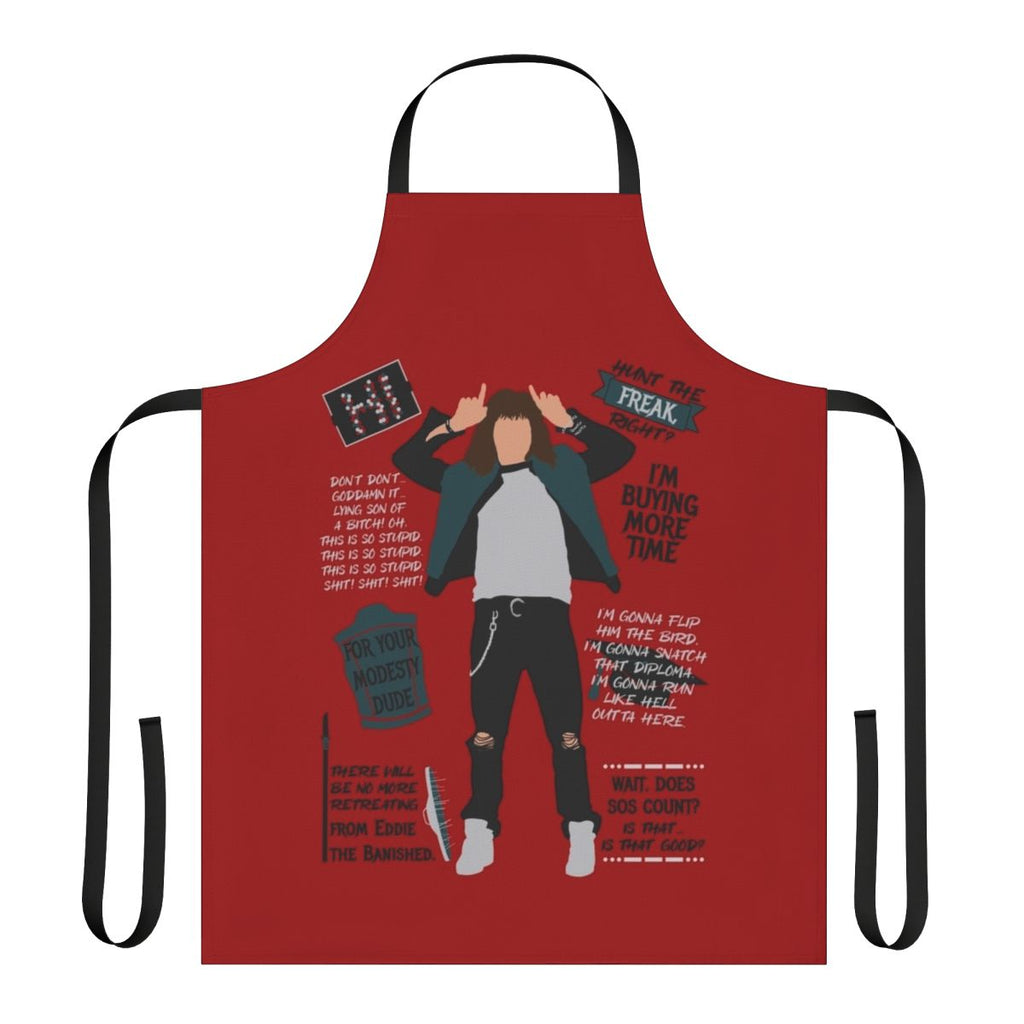 Eddie Munson Quotes Apron from Stranger Things Season 4