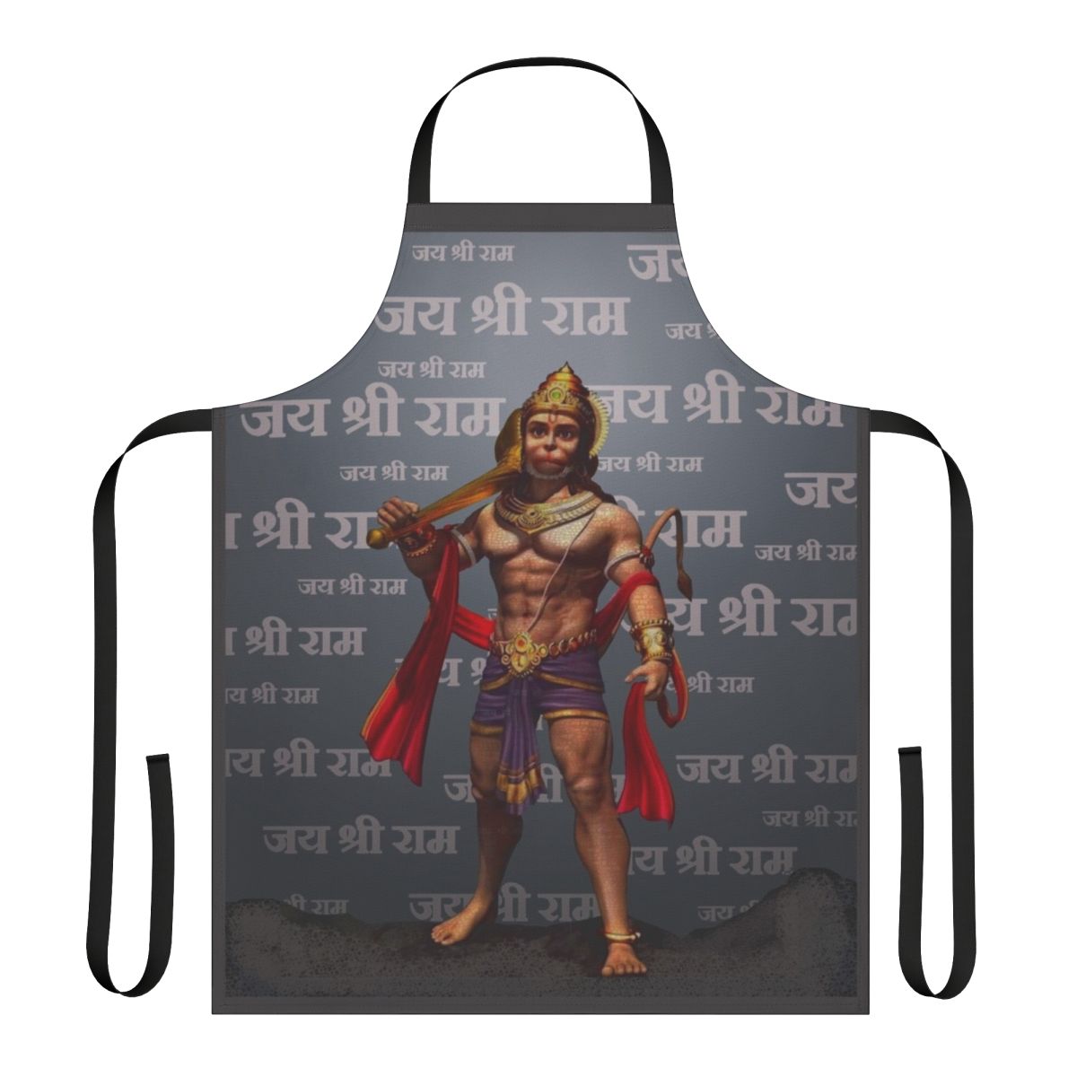 Apron featuring the Hindu deity Hanuman, the Monkey God