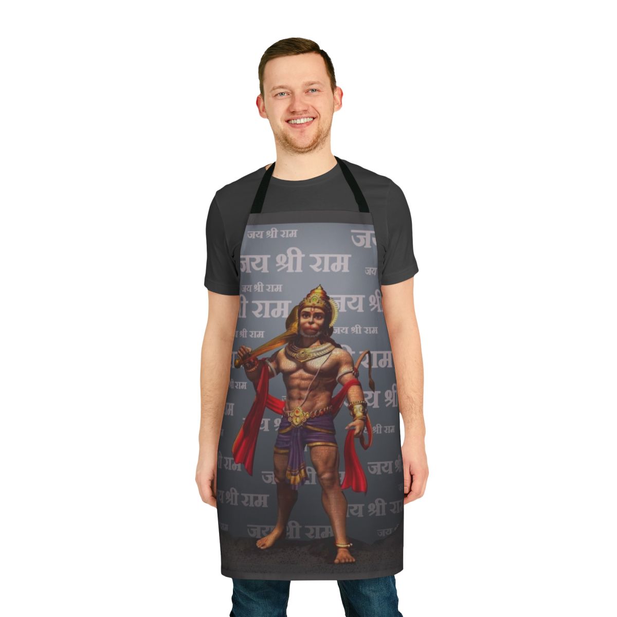 Apron featuring the Hindu deity Hanuman, the Monkey God
