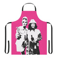 Apron featuring characters from the classic British comedy series "Absolutely Fabulous"