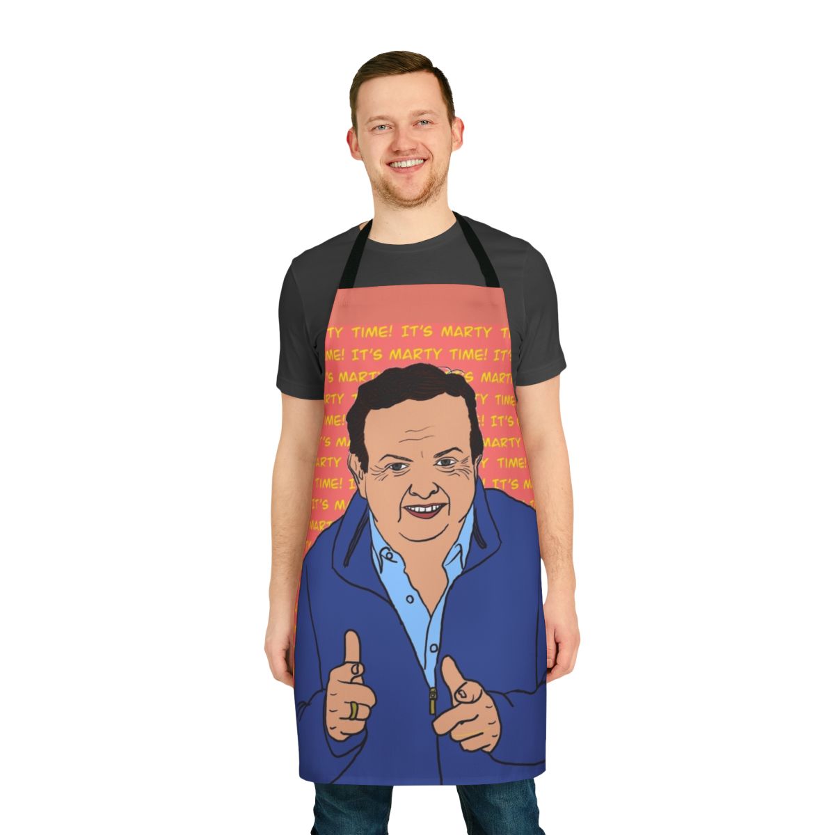 Marty Morrissey Party Apron featuring an iconic Irish personality