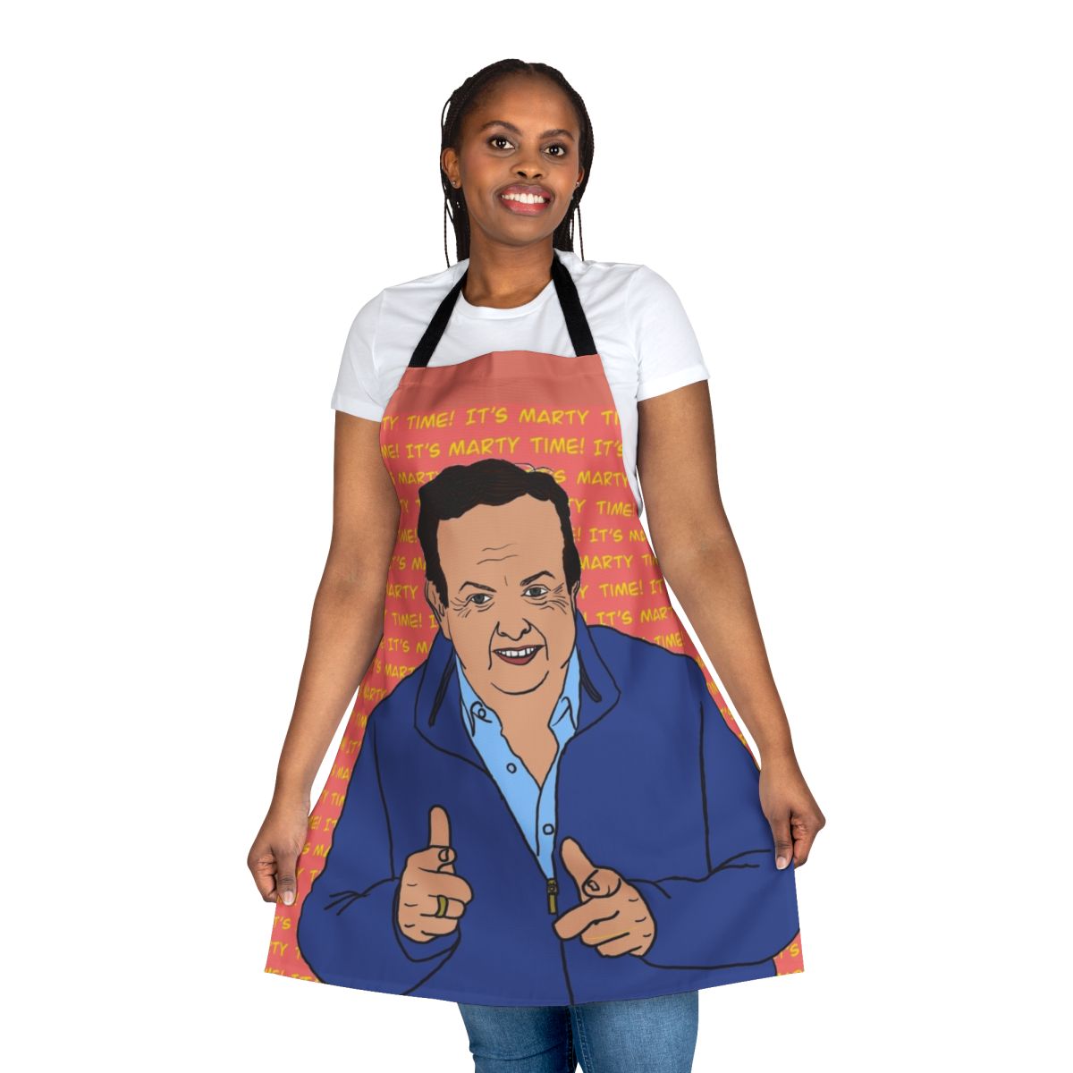 Marty Morrissey Party Apron featuring an iconic Irish personality