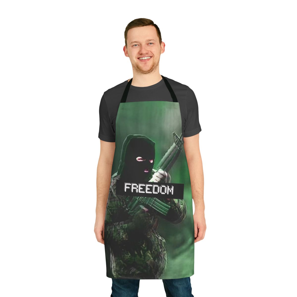 Stylish apron featuring Irish revolutionary imagery and symbols