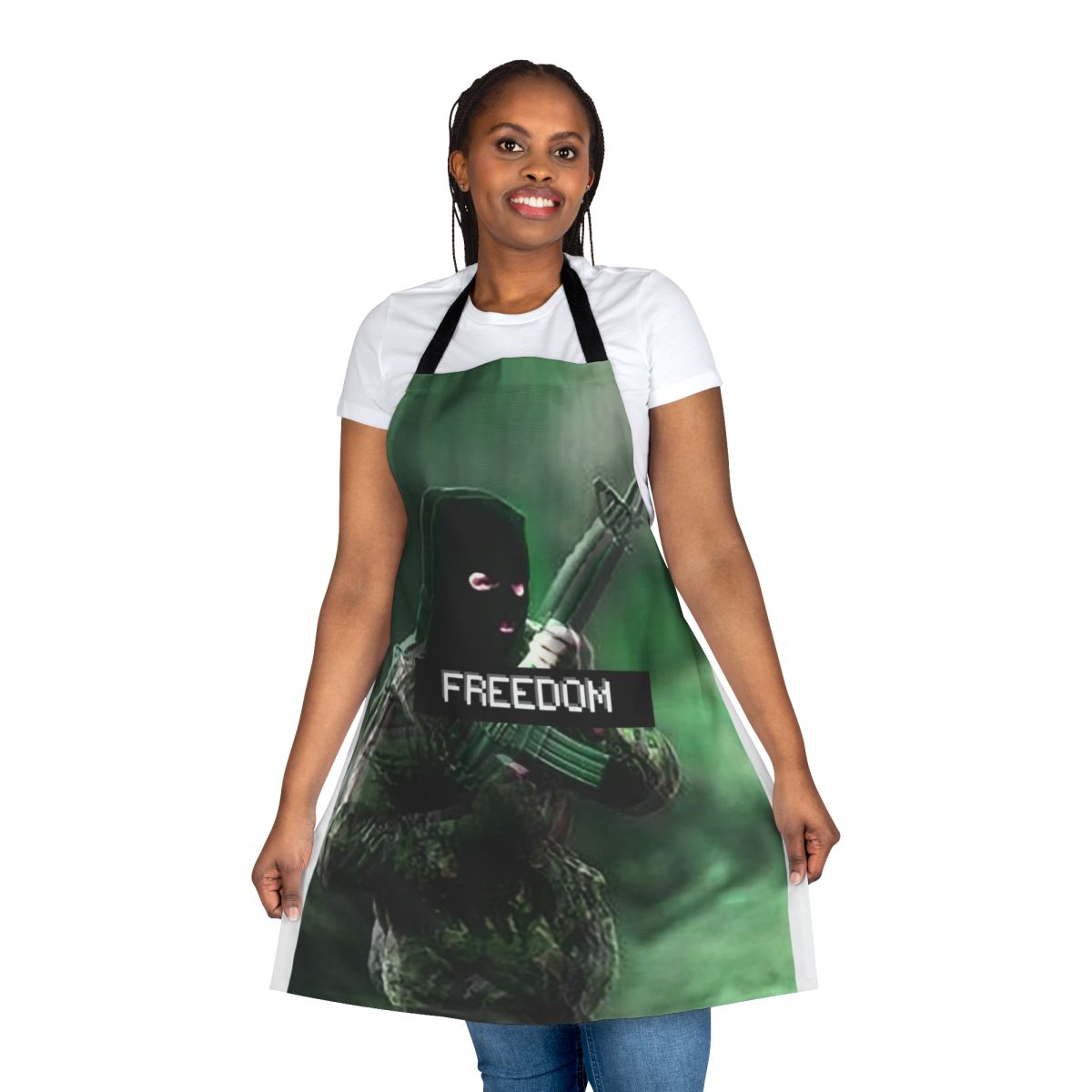 Stylish apron featuring Irish revolutionary imagery and symbols