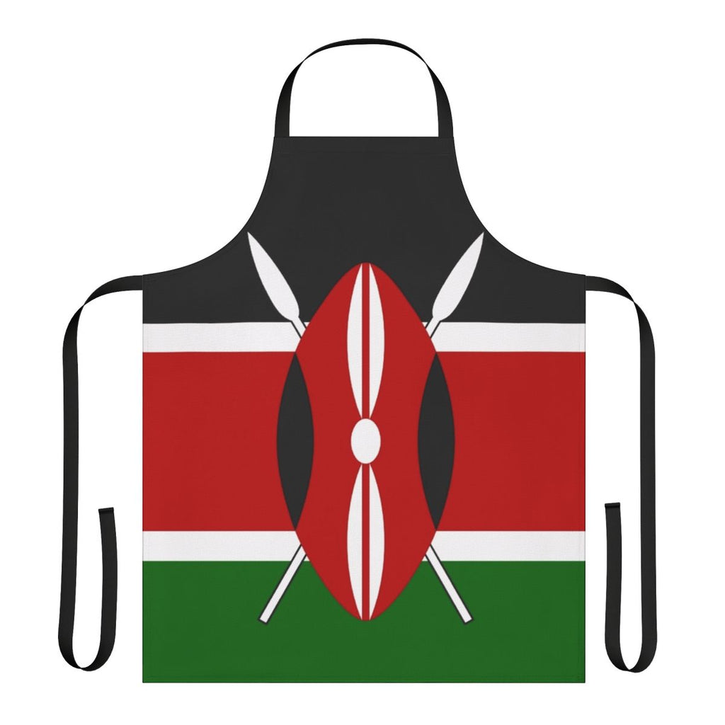 Kenya Flag Apron with Tribal Masai Design