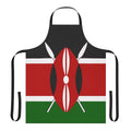 Kenya Flag Apron with Tribal Masai Design