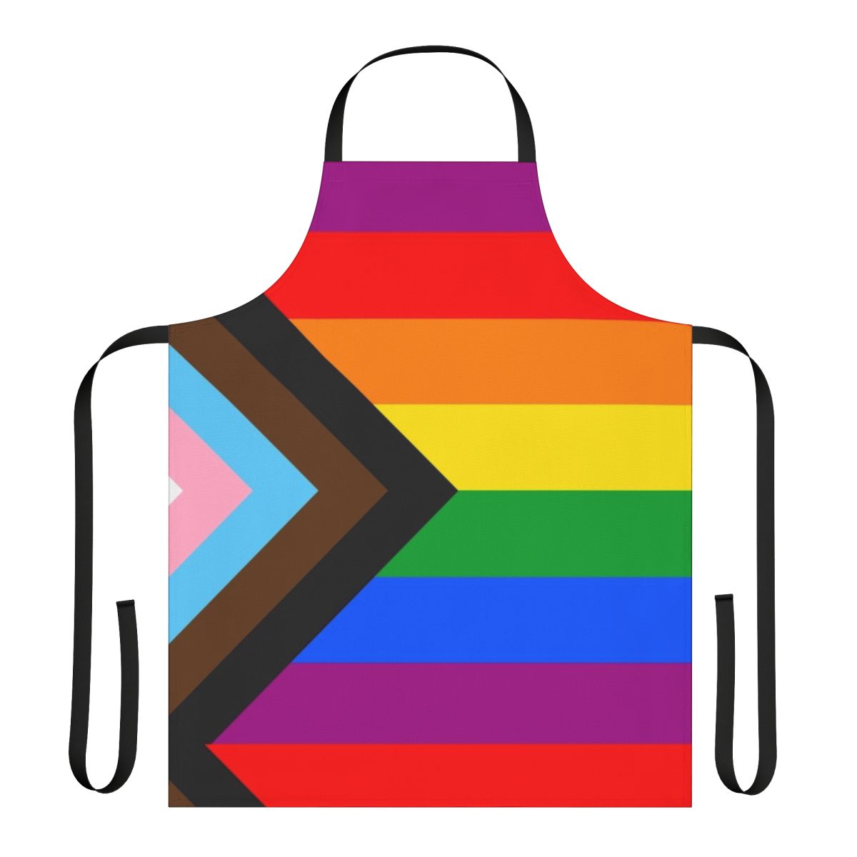LGBTQ+ Progress Pride Flag Apron