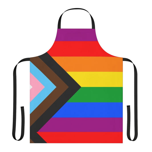 LGBTQ+ Progress Pride Flag Apron