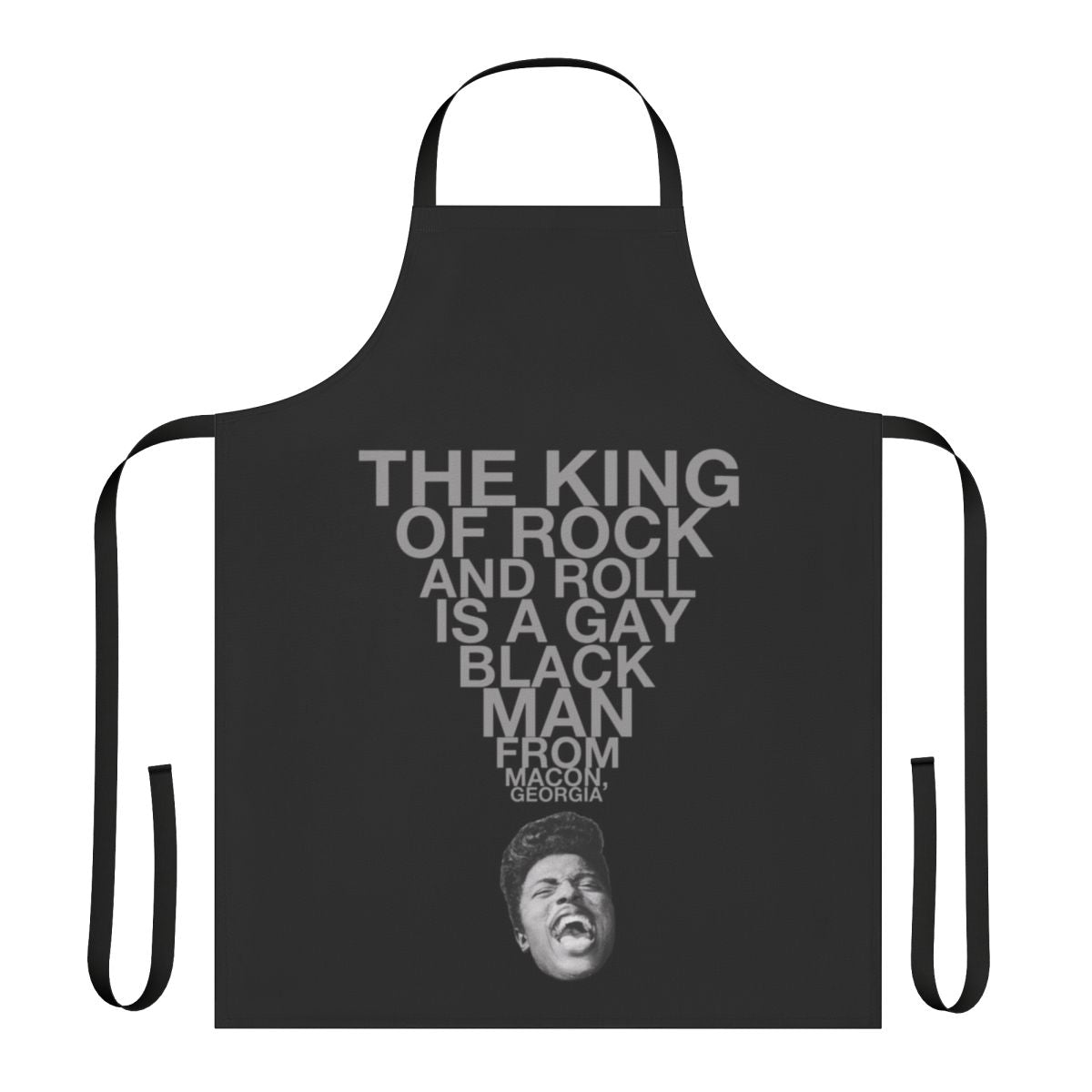 Ooh My Soul Apron featuring the iconic Little Richard design