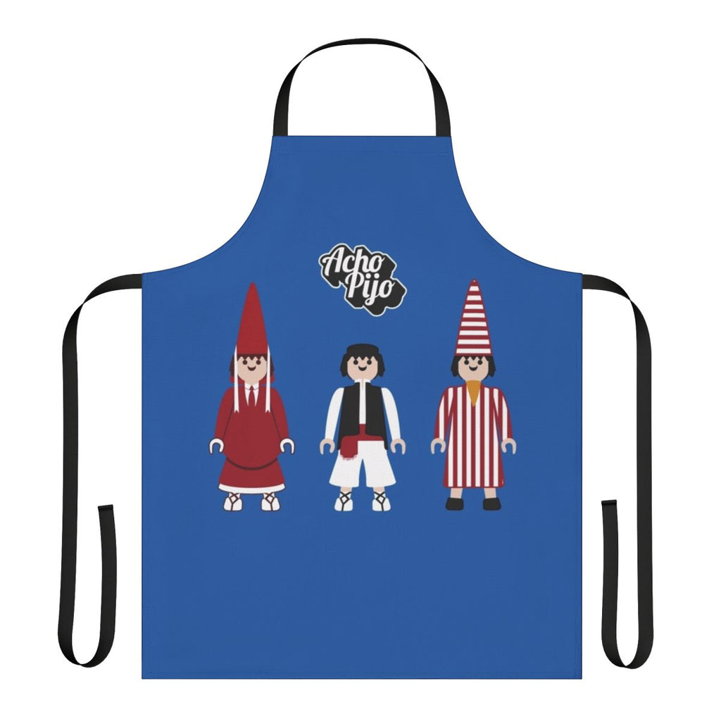 Colorful apron featuring traditional Murcian spring festivities imagery