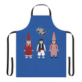 Colorful apron featuring traditional Murcian spring festivities imagery