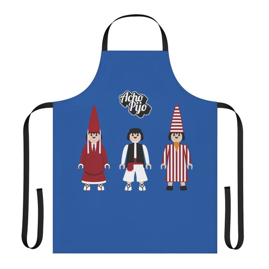 Colorful apron featuring traditional Murcian spring festivities imagery