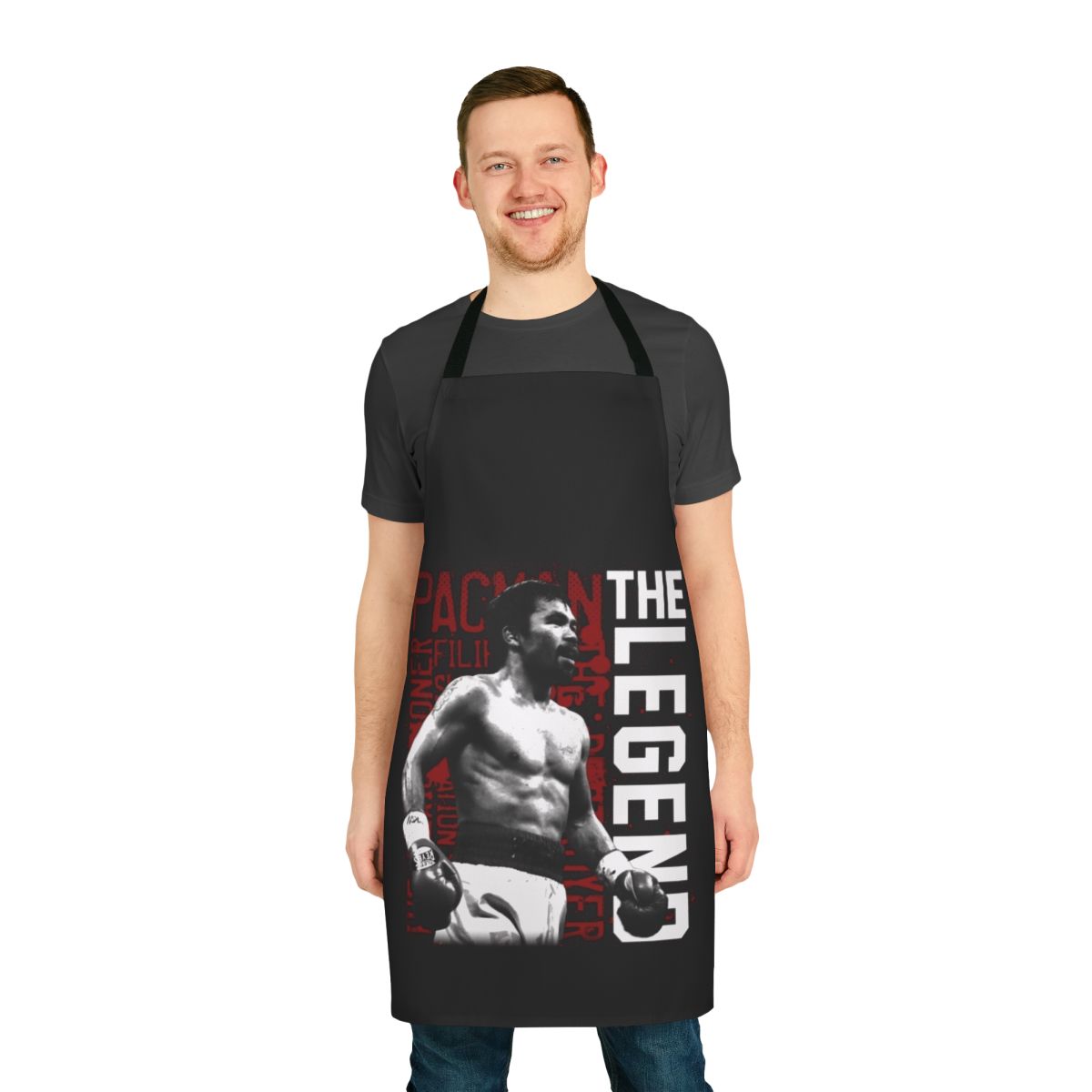 Manny Pacquiao inspired apron with sun and stars design