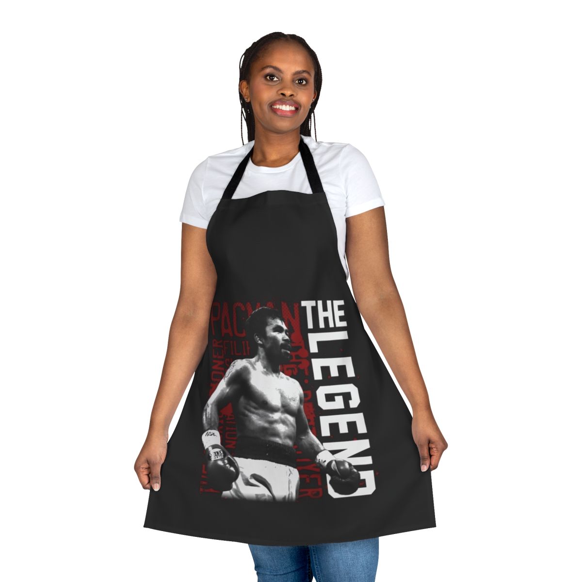Manny Pacquiao inspired apron with sun and stars design