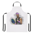 Stylish apron featuring a painting-inspired design of tennis superstar Rafael Nadal