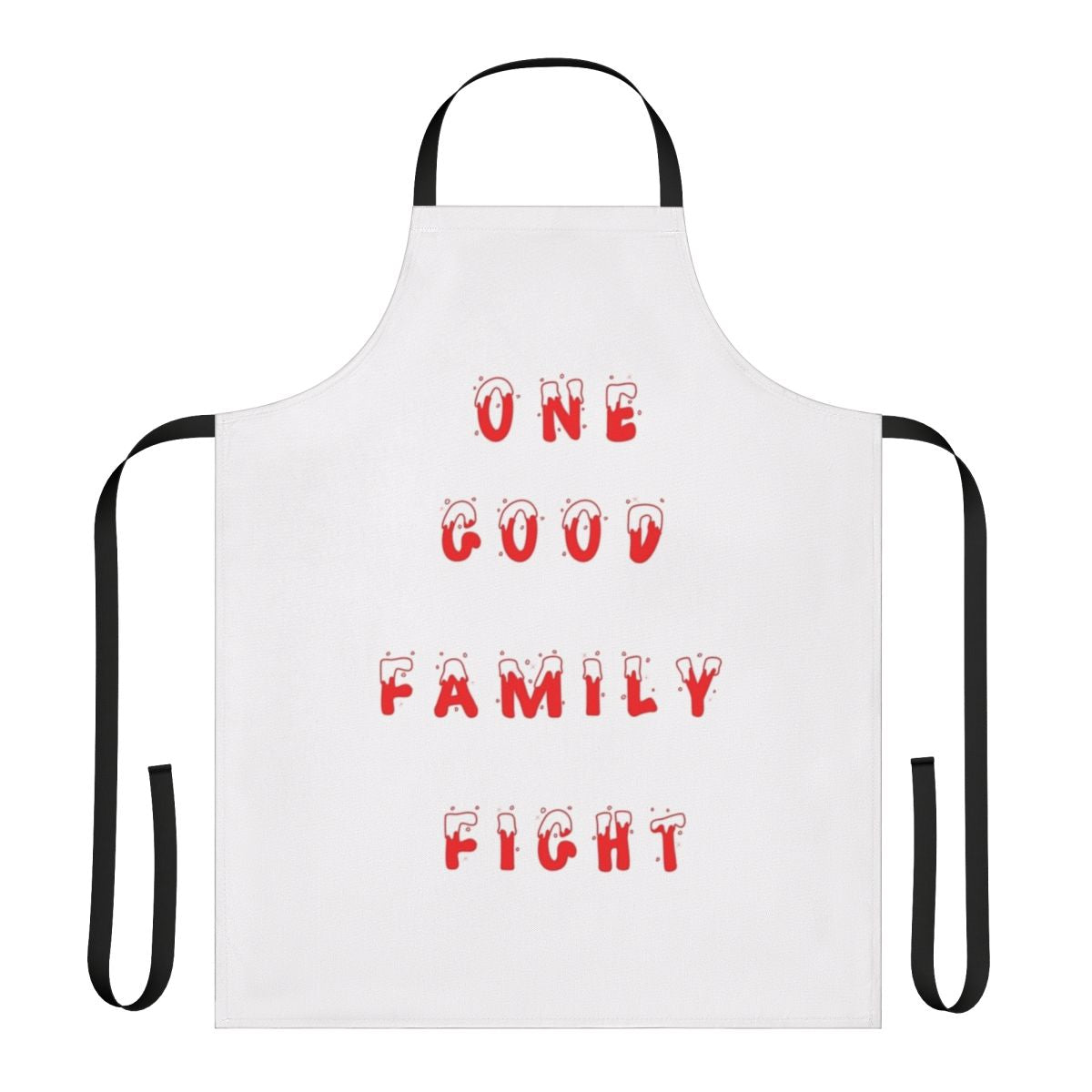 Schitt's Creek Christmas-themed apron with David Rose's iconic "It's my turn to be selfish" quote