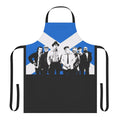 Craiglang-inspired apron featuring the Scottish flag and tartan design