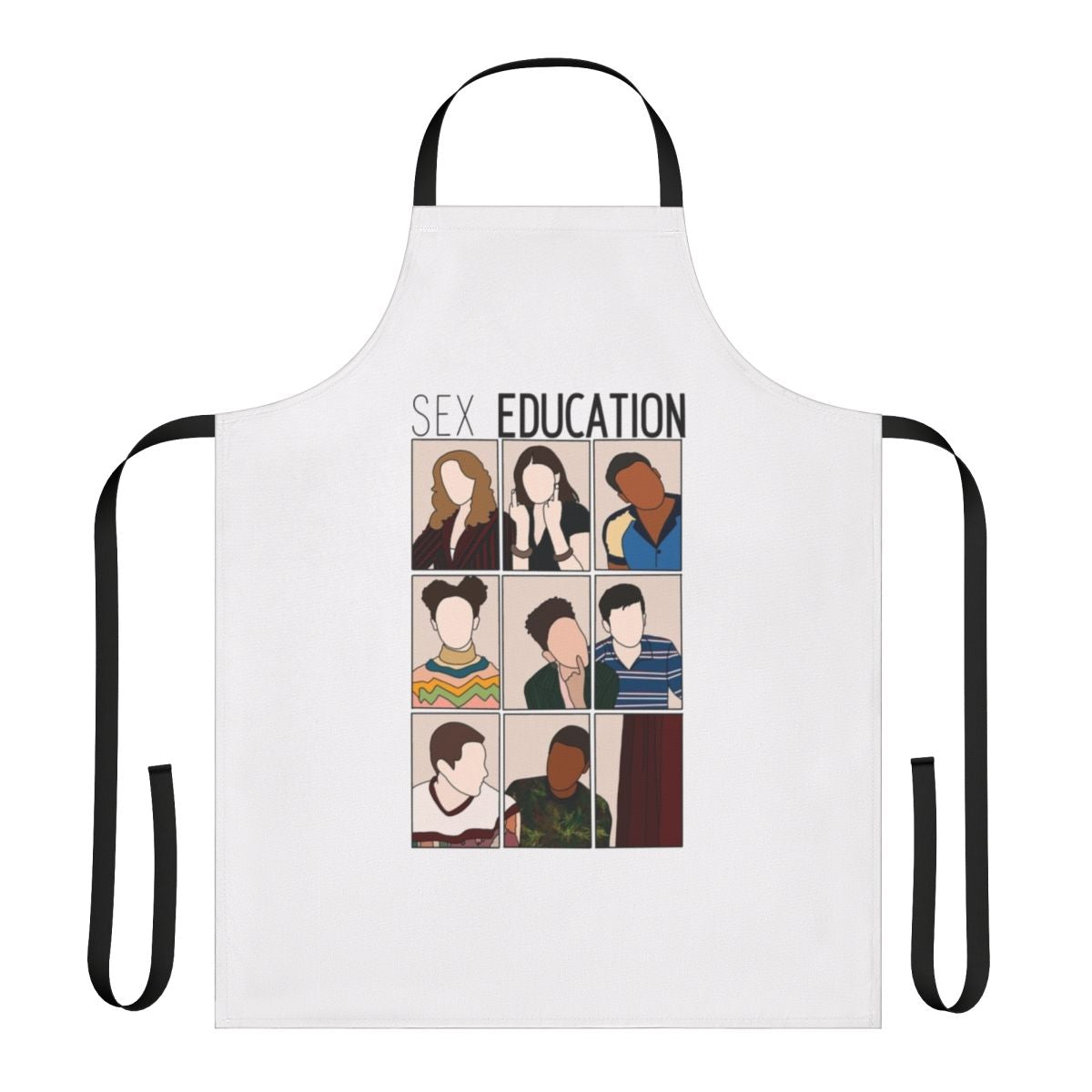 Apron featuring the cast of the popular Netflix series Sex Education