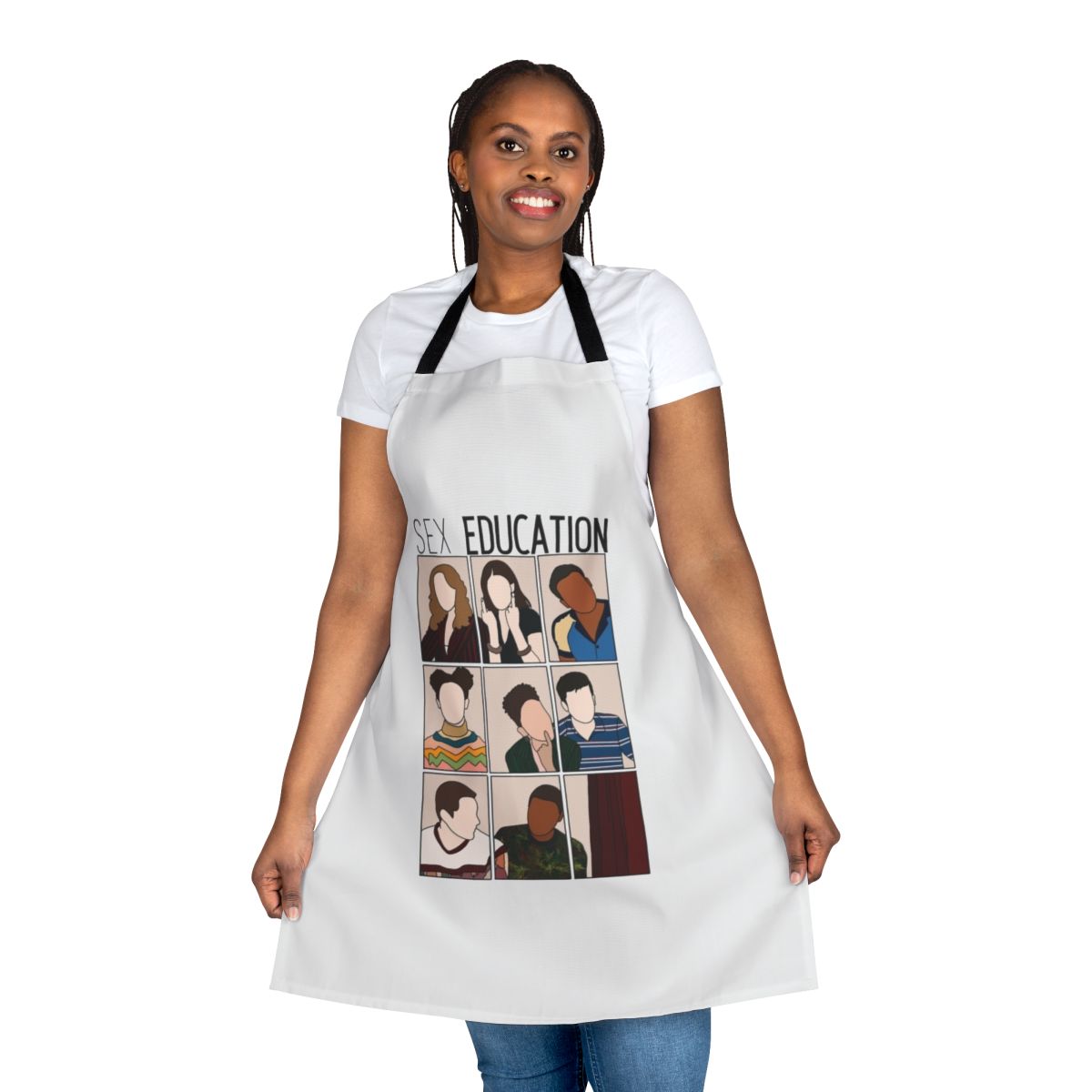 Apron featuring the cast of the popular Netflix series Sex Education
