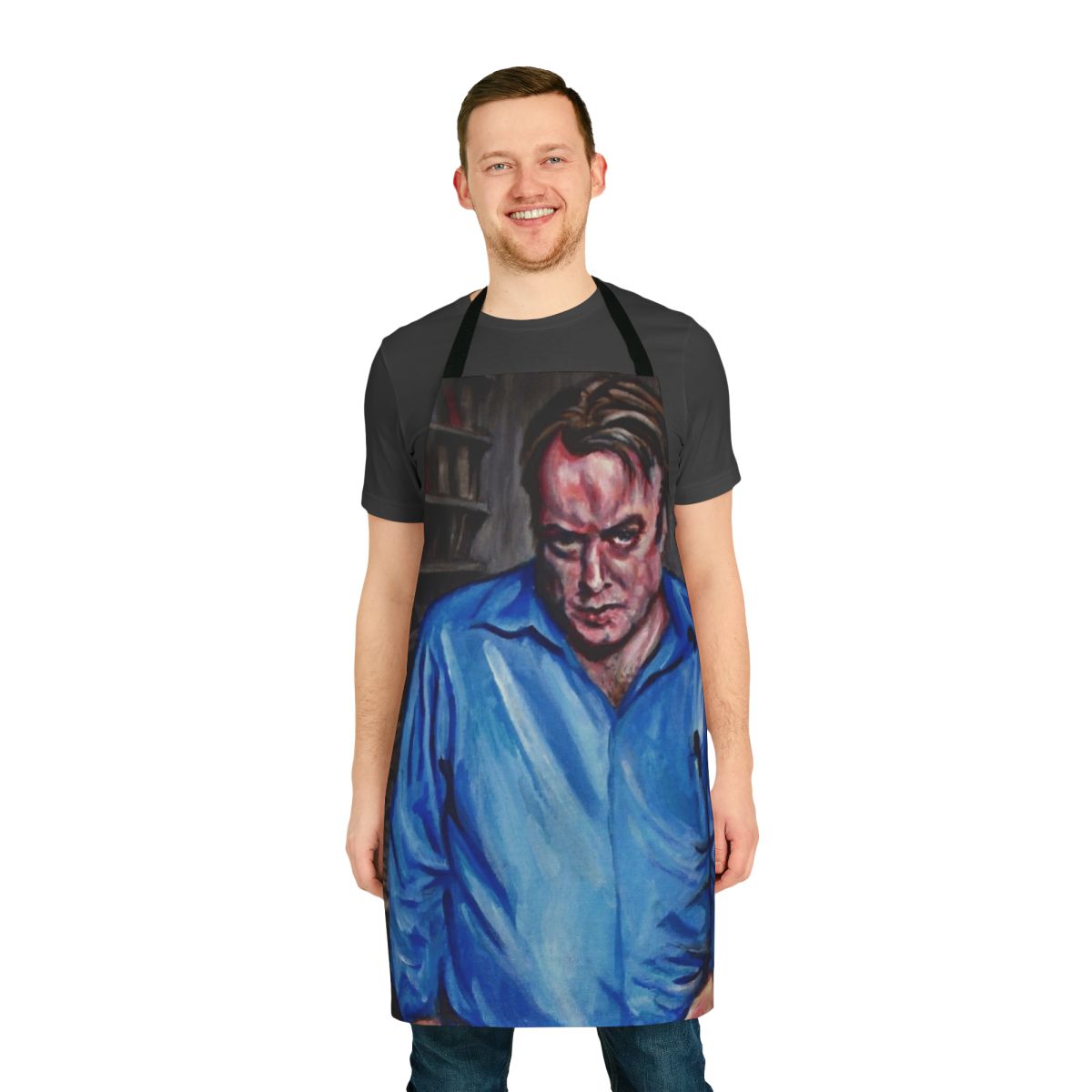Christopher Hitchens inspired apron for skeptics and atheists