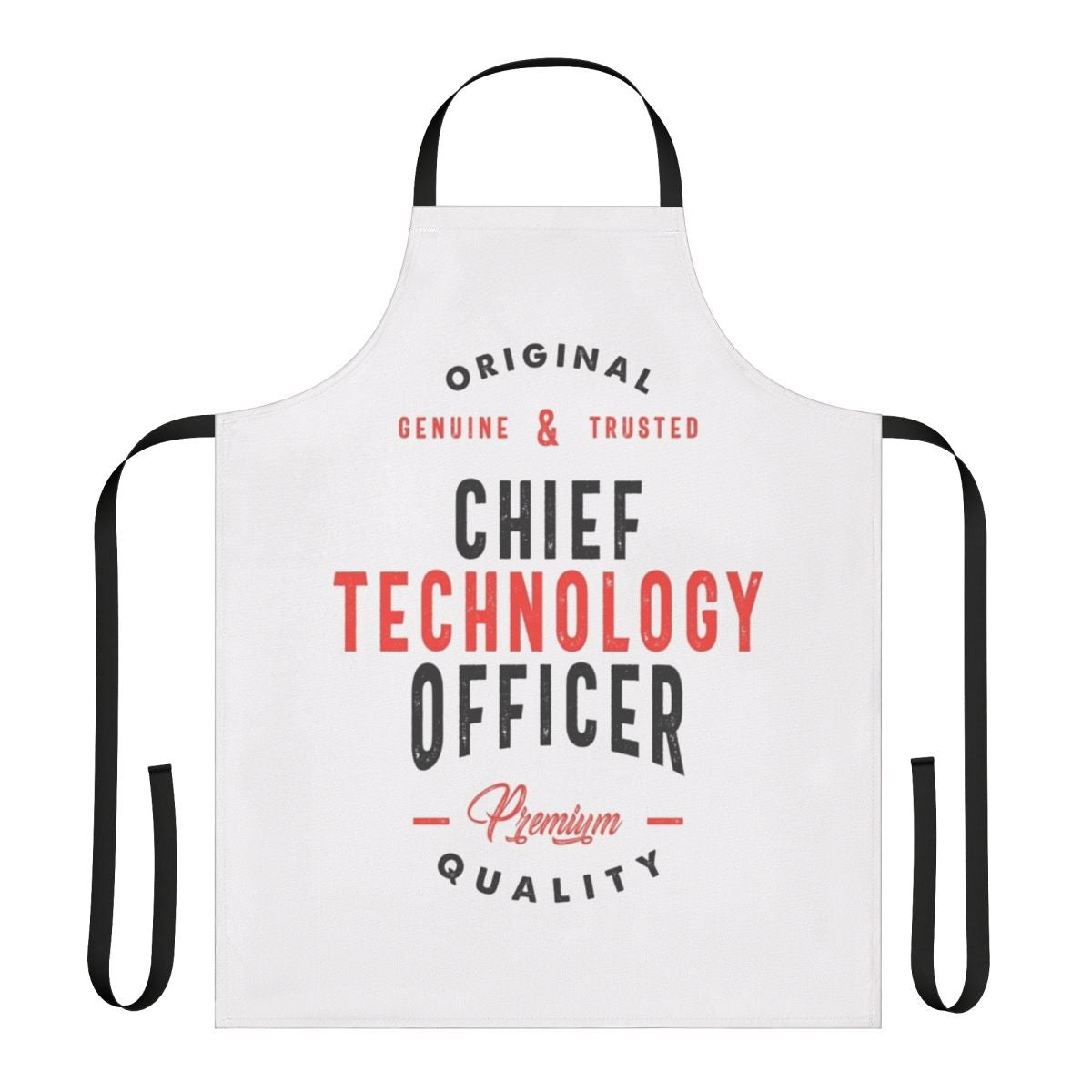 Chief Technology Officer Apron with pockets and adjustable neck strap