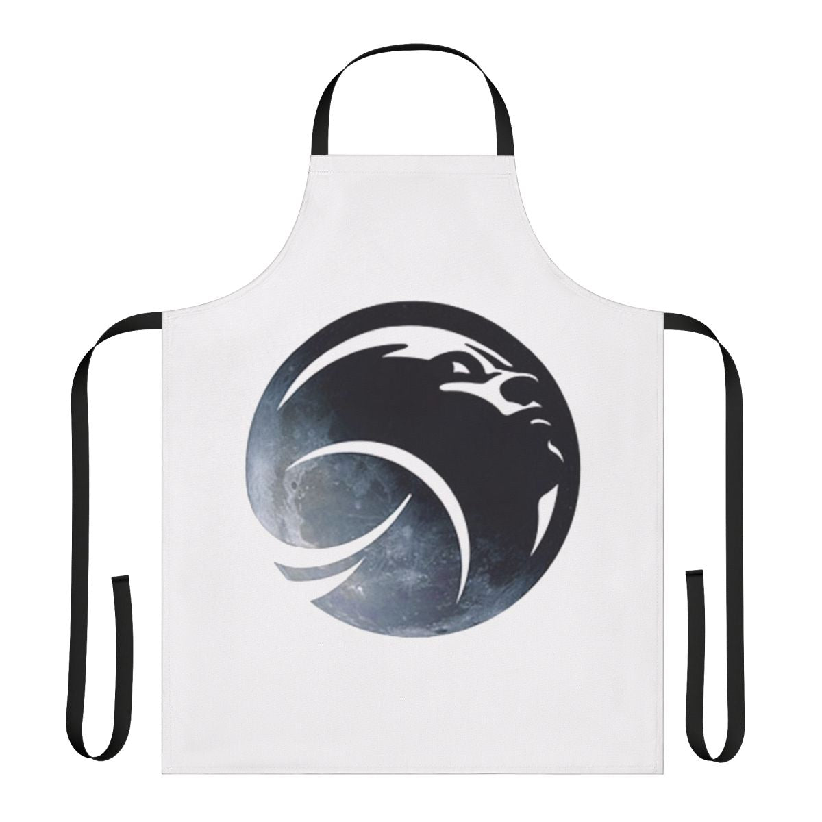 White apron with the Artemis program logo and the image of a female astronaut