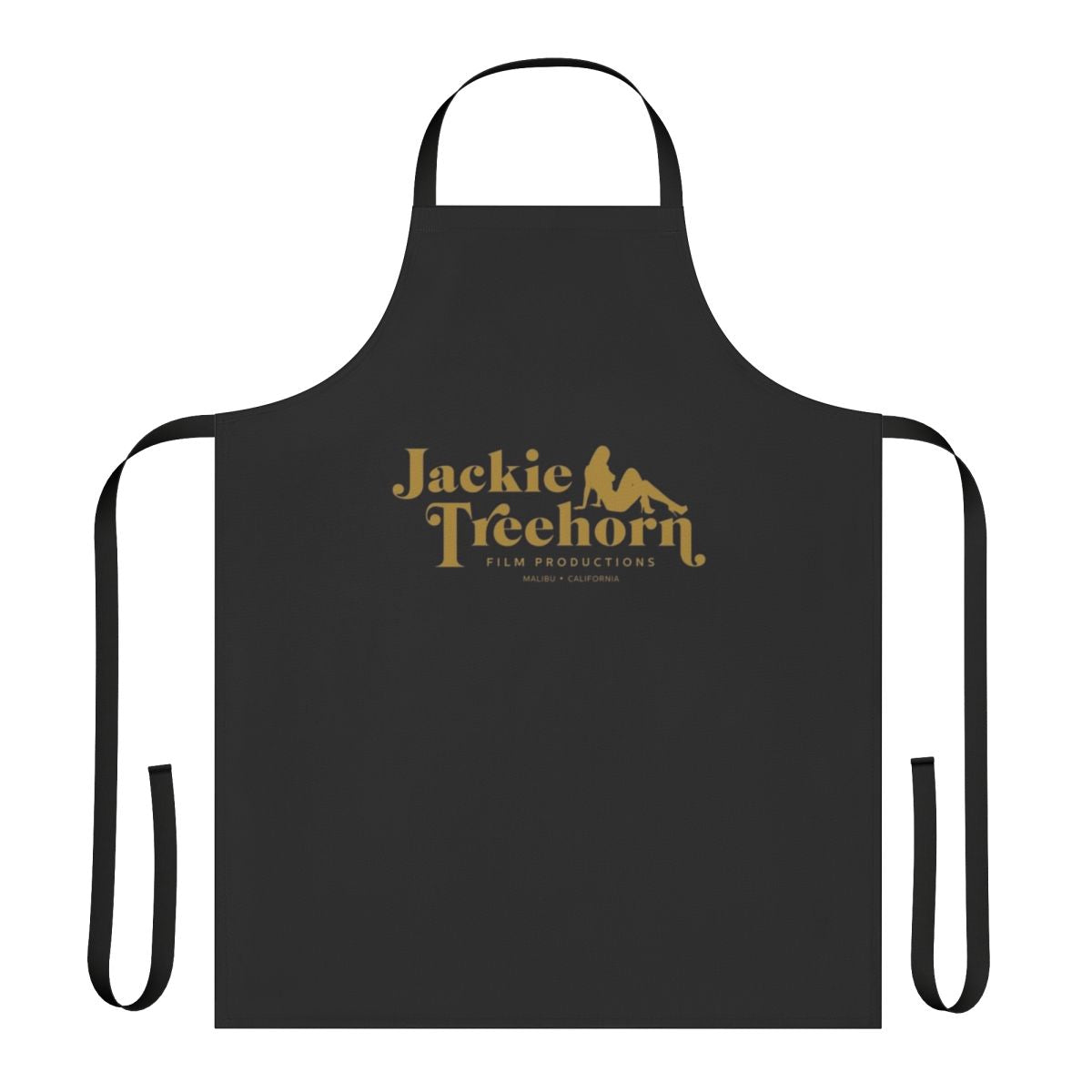 The Big Lebowski-inspired apron featuring the movie's iconic imagery and characters
