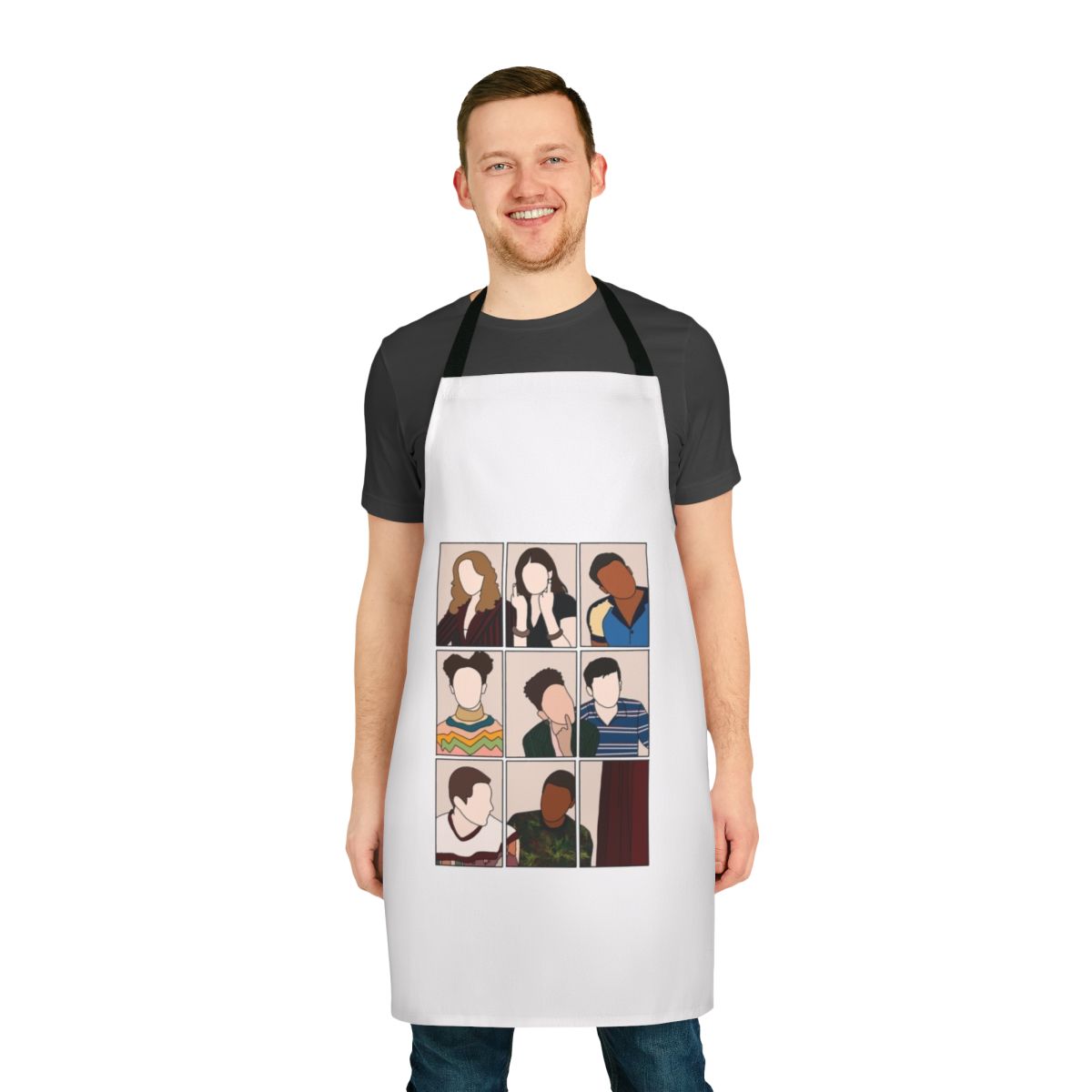 Sex Education Inspired Apron with Characters Maeve and Otis