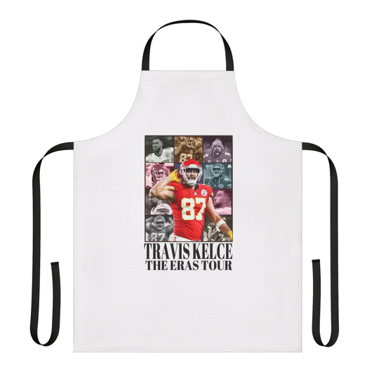 Apron featuring a Travis Kelce-inspired design for the ultimate Chiefs fan