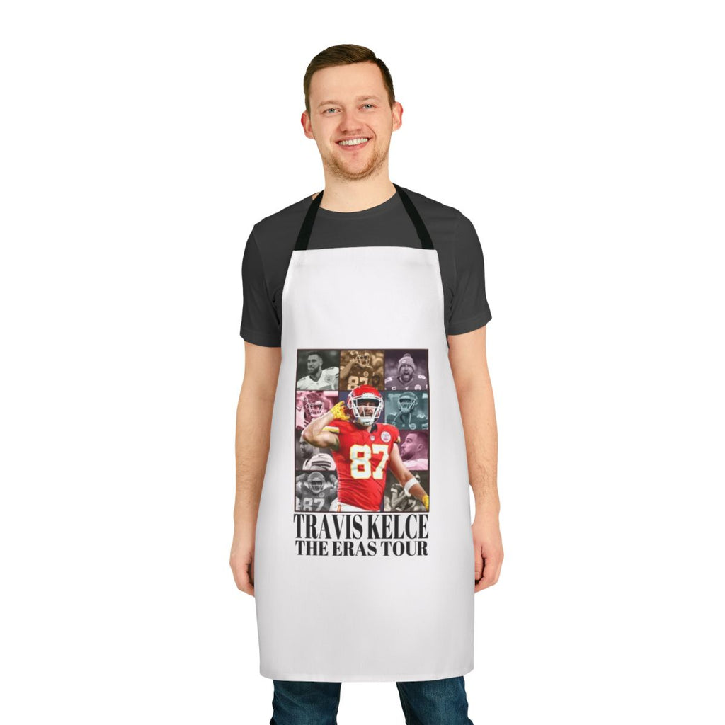 Apron featuring a Travis Kelce-inspired design for the ultimate Chiefs fan