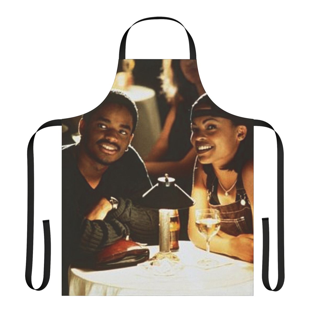 Black apron inspired by the beloved film "Love Jones"