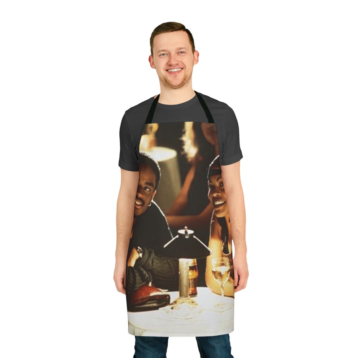 Black apron inspired by the beloved film "Love Jones"