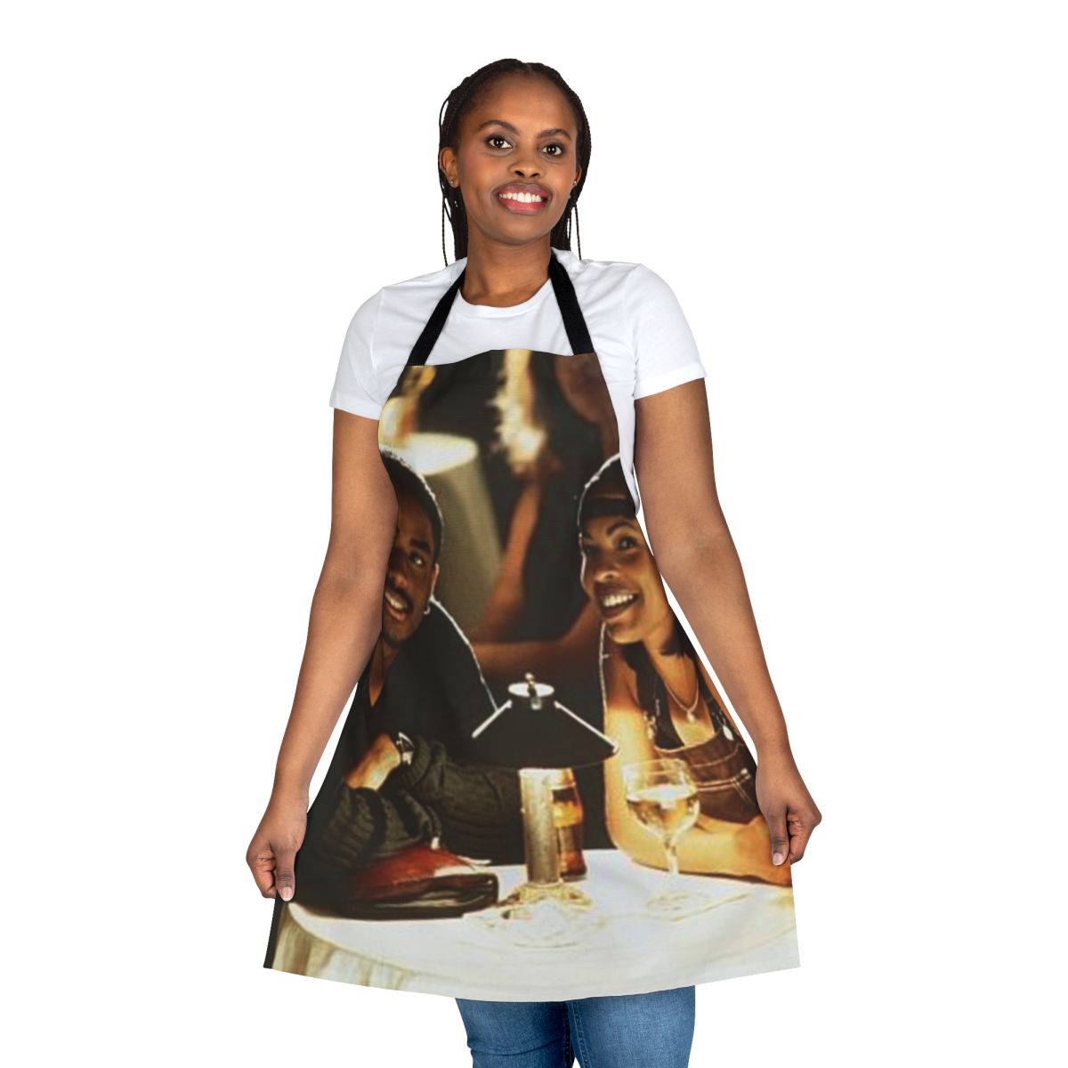 Black apron inspired by the beloved film "Love Jones"