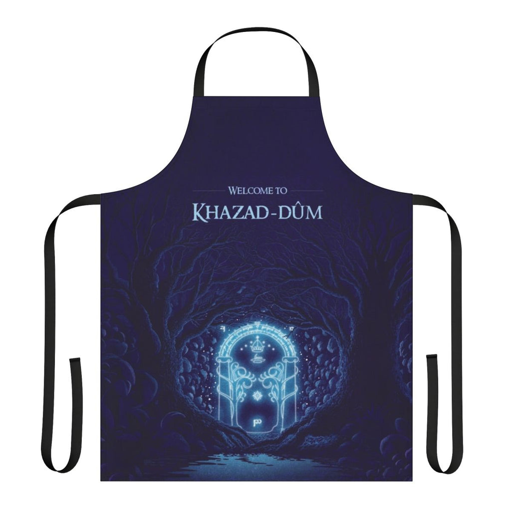 Khazad-dûm-themed apron featuring Lord of the Rings imagery