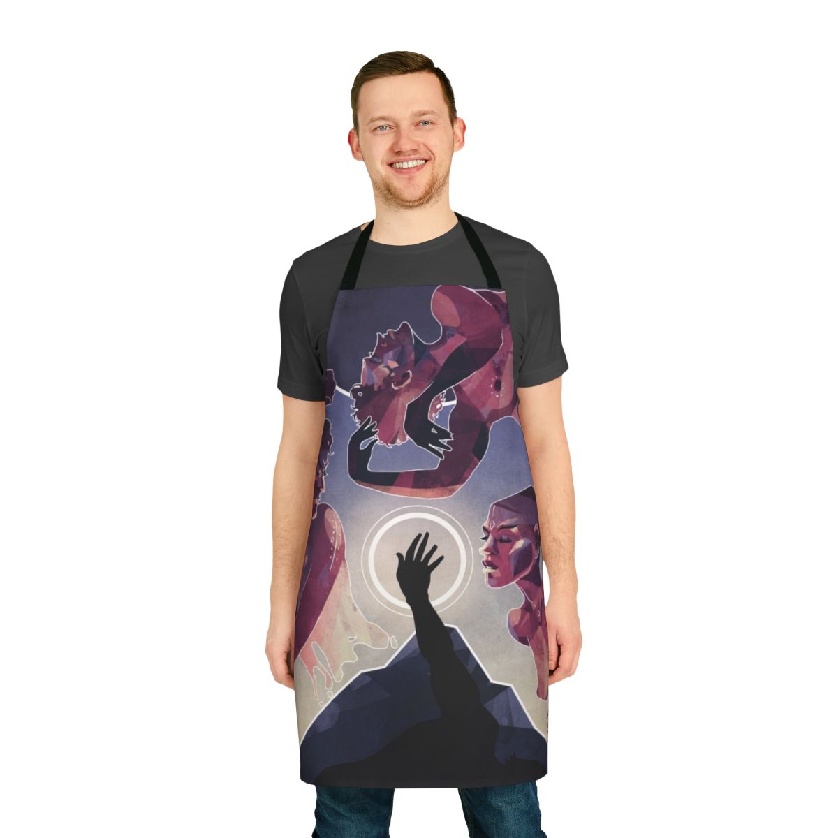Stylish apron featuring the "Das Rheingold" opera design