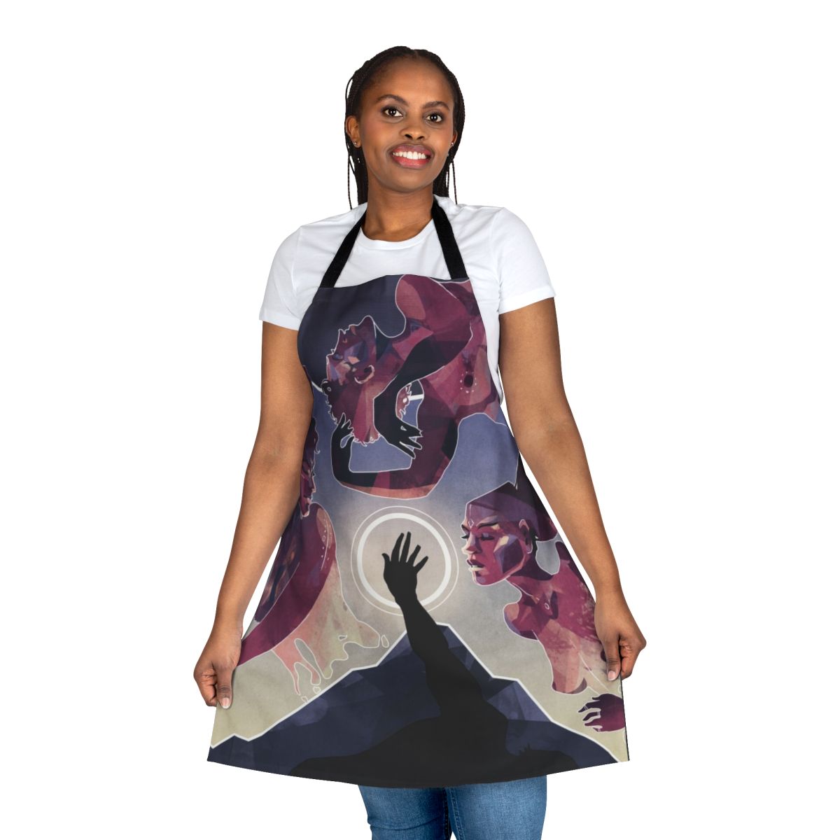 Stylish apron featuring the "Das Rheingold" opera design