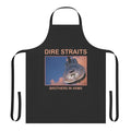 Dire Straits-inspired apron with retro album art and band logo