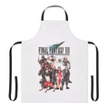 Final Fantasy VII-inspired group apron featuring characters Zack, Cloud, and Sephiroth