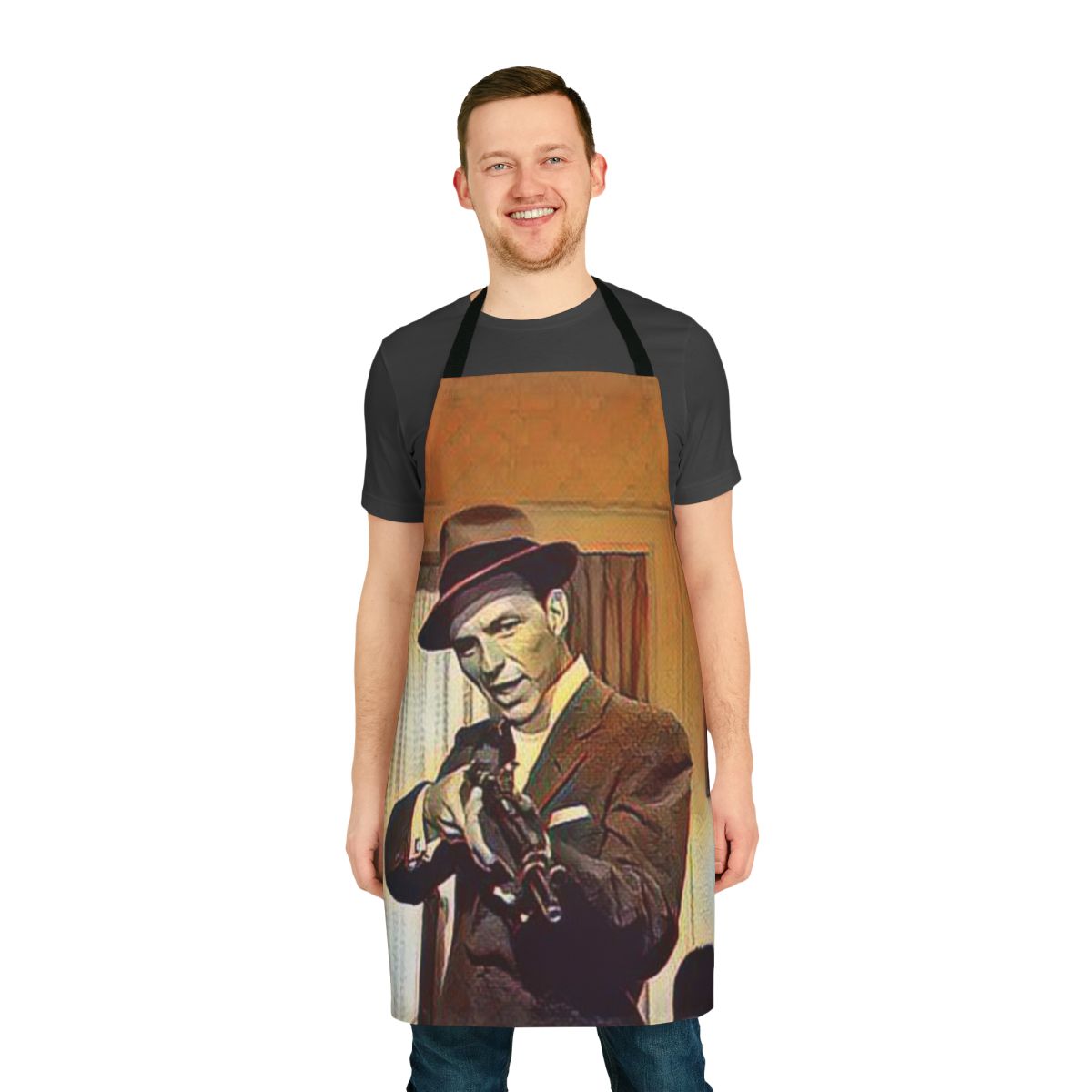 Frank Sinatra-inspired apron for cooking and baking enthusiasts