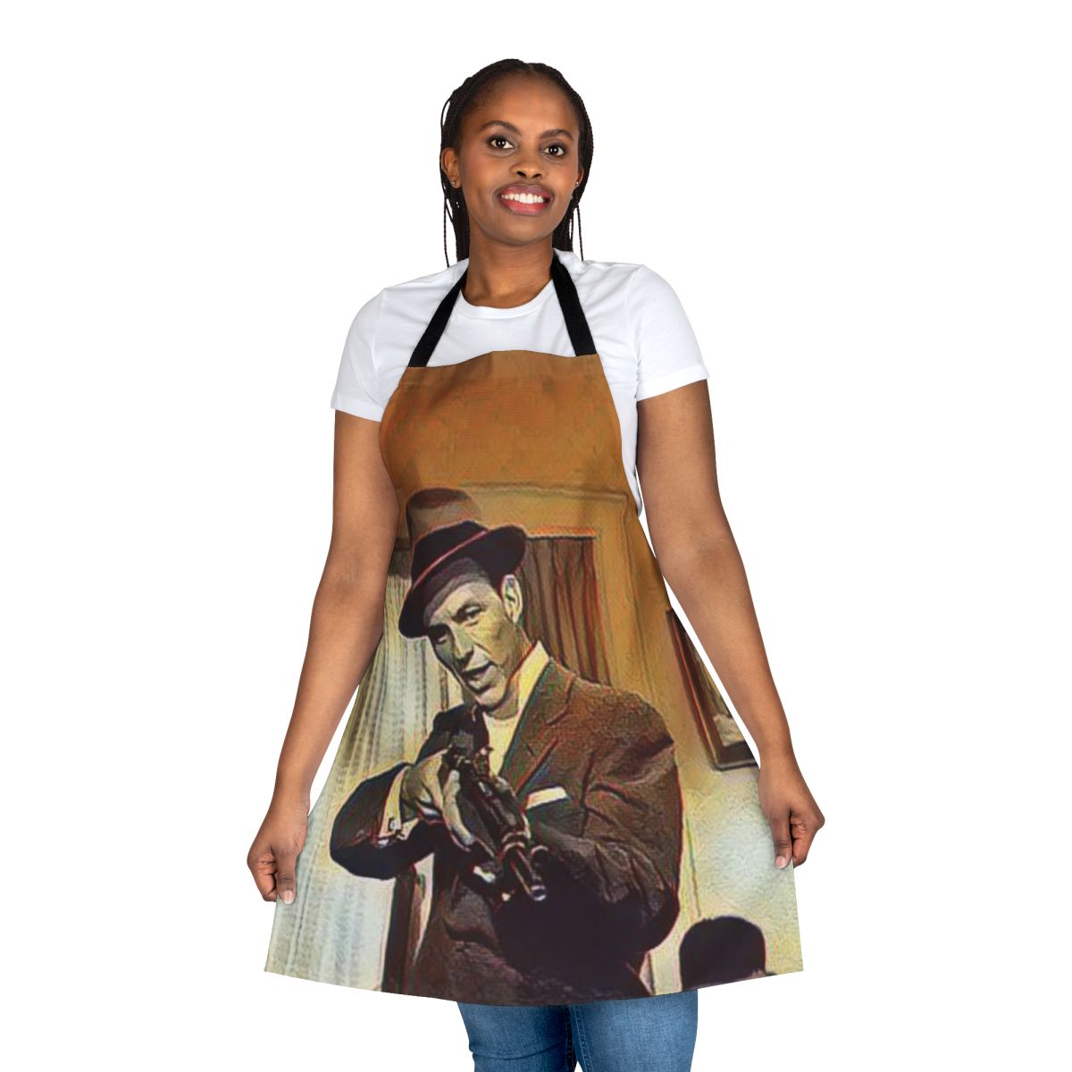 Frank Sinatra-inspired apron for cooking and baking enthusiasts