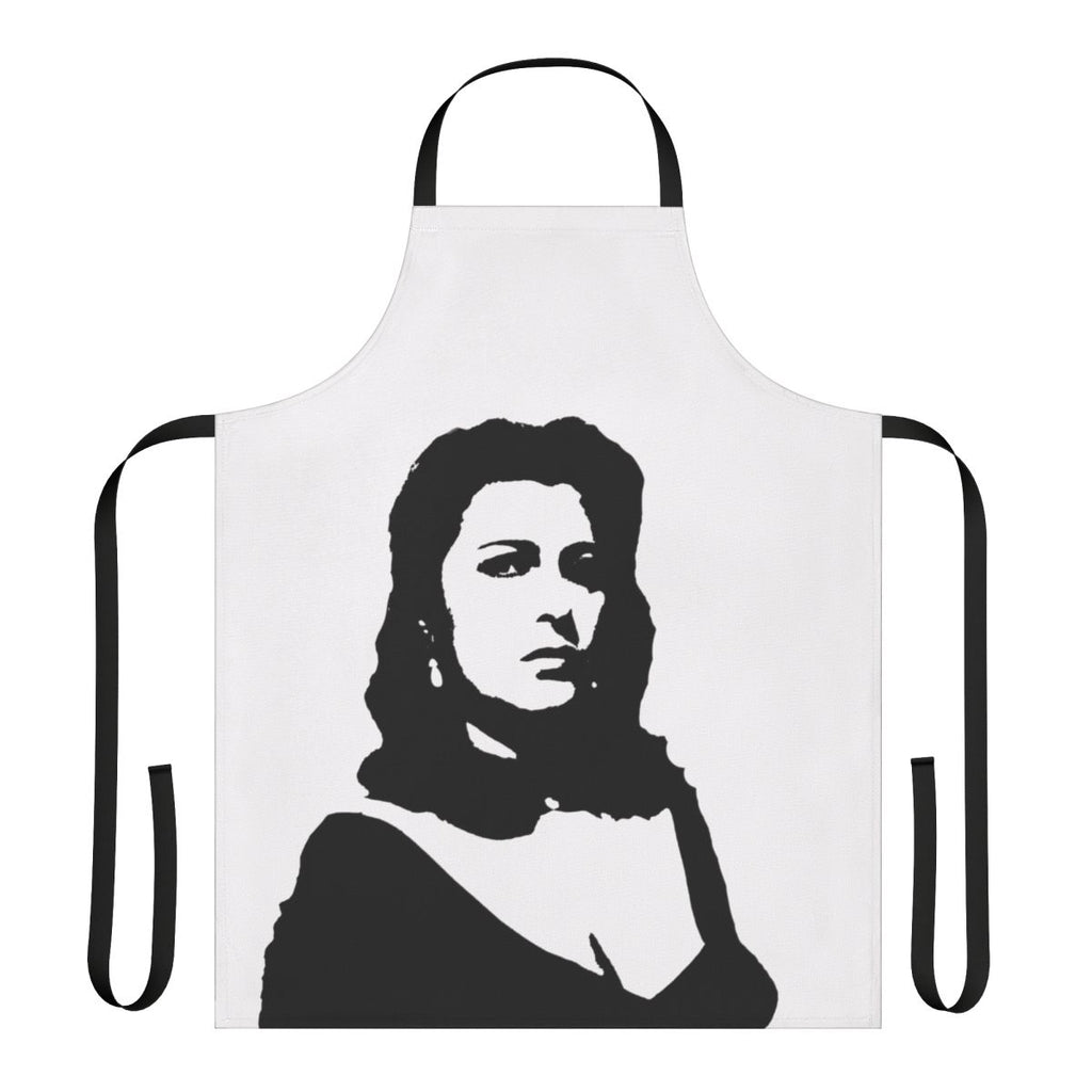 Apron featuring a portrait of Italian actress Anna Magnani, a pioneering figure in neorealist cinema
