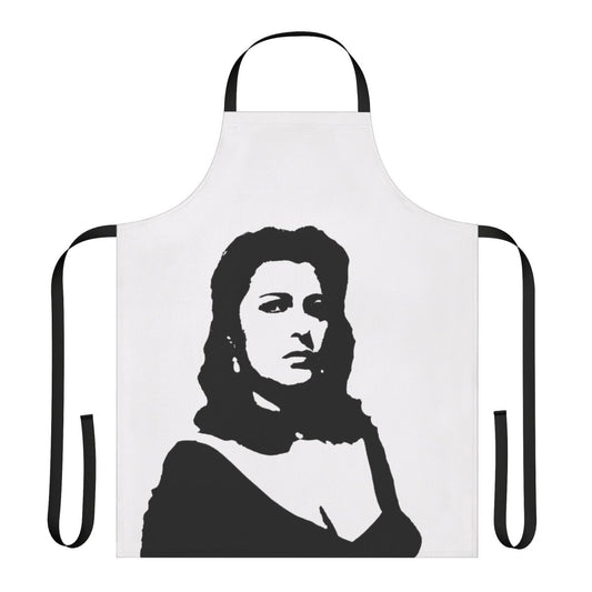 Apron featuring a portrait of Italian actress Anna Magnani, a pioneering figure in neorealist cinema