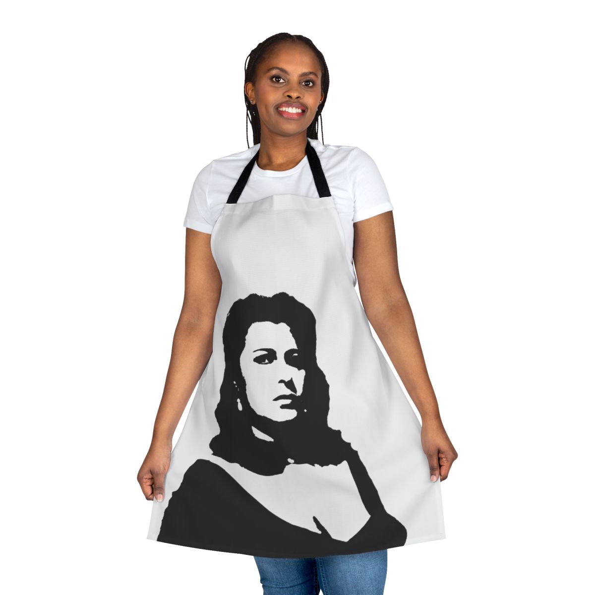 Apron featuring a portrait of Italian actress Anna Magnani, a pioneering figure in neorealist cinema