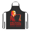 Illustrated apron featuring the image of renowned saxophonist Michael Brecker
