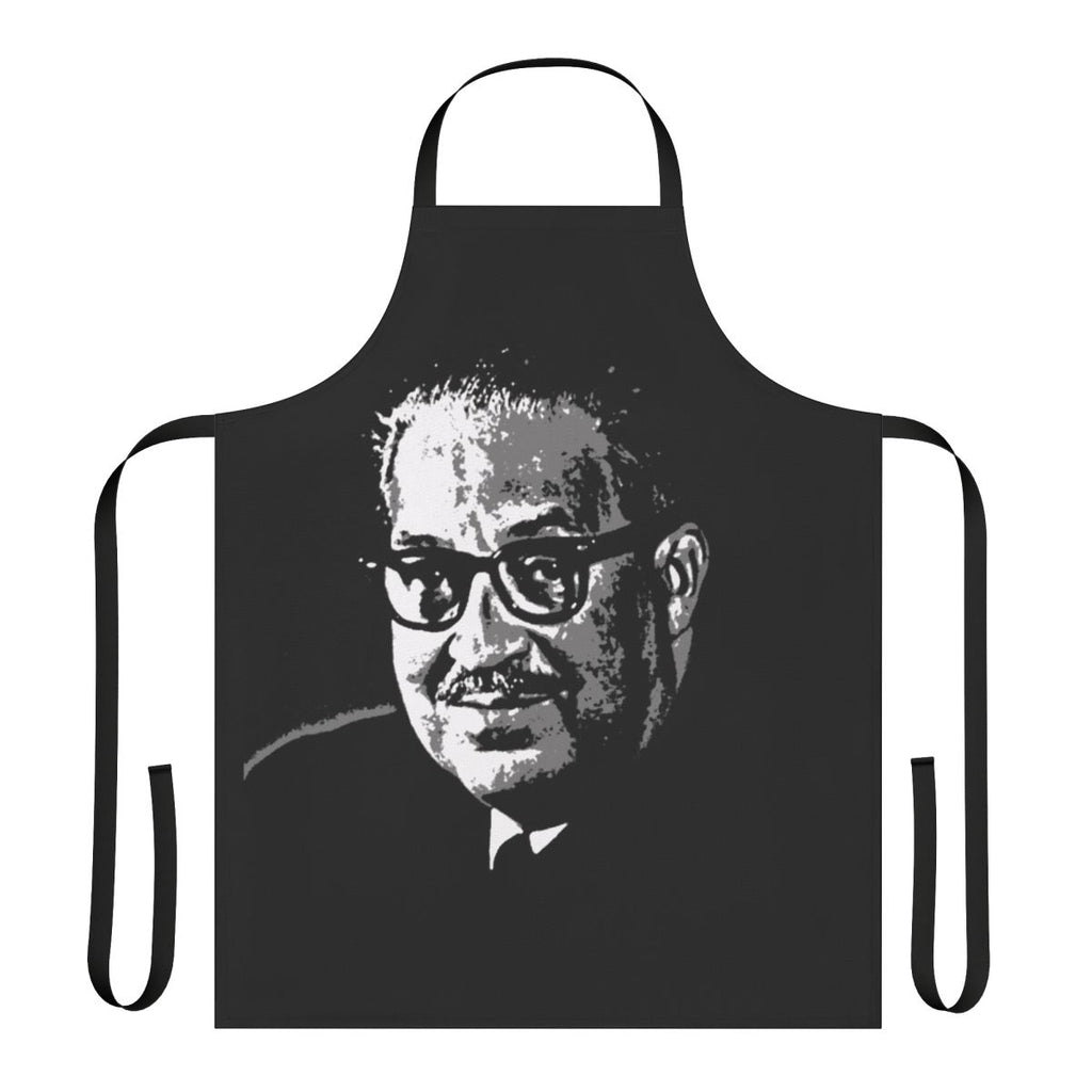 Thurgood Marshall Apron featuring the portrait of the renowned civil rights leader and Supreme Court Justice