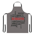 Apron featuring a design inspired by the popular Netflix series "Sex Education"