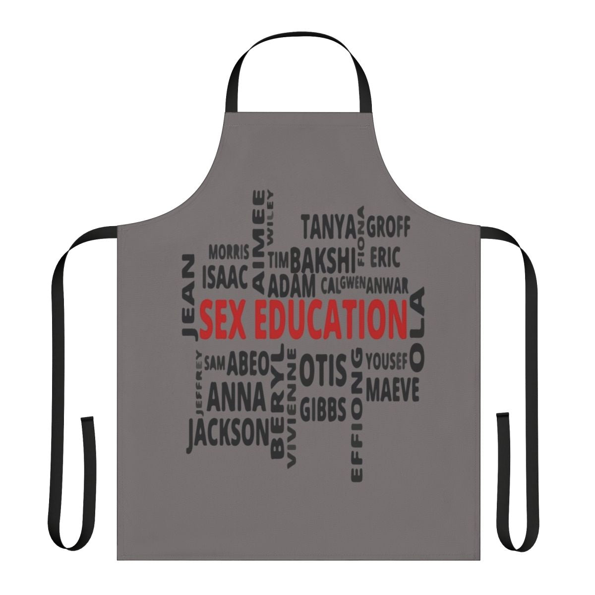 Apron featuring a design inspired by the popular Netflix series "Sex Education"